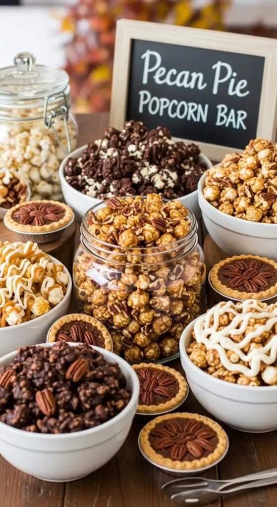 Pecan Pie Popcorn Buffet