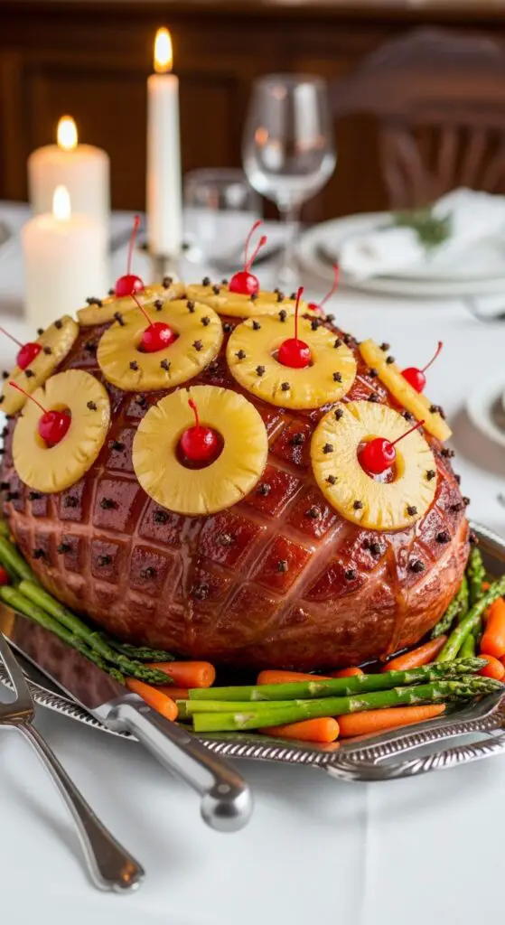 Pineapple-Cherry Baked Ham Bliss