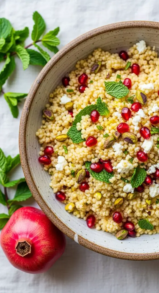 Pomegranate Jeweled Couscous