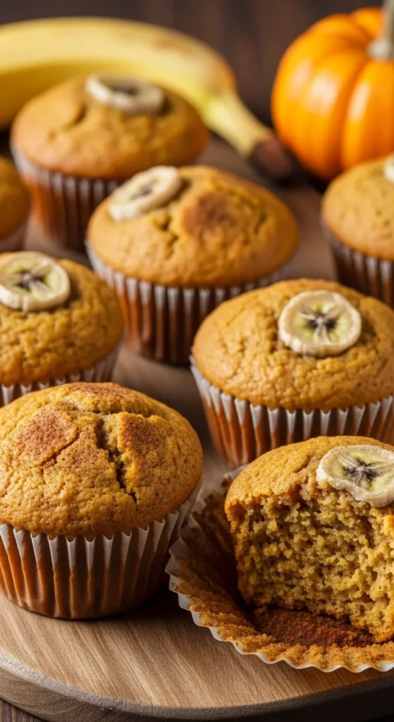 Pumpkin Banana Muffins for a Moist and Flavorful Treat
