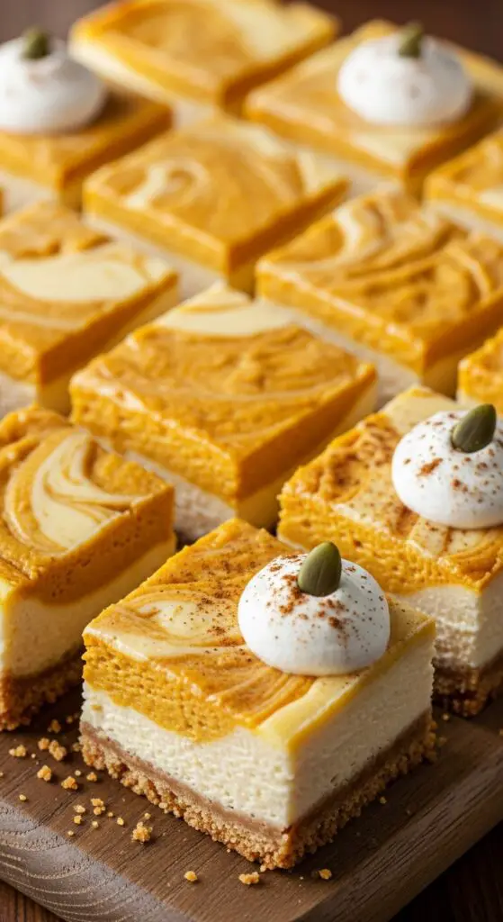 Pumpkin Cheesecake Bars
