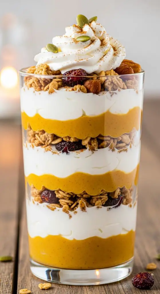 Pumpkin Greek Yogurt Parfait