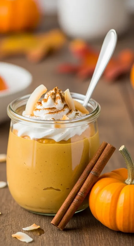 Pumpkin Spice Coconut Milk Pudding