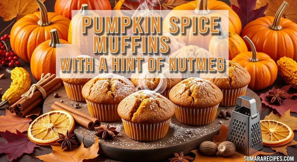 Pumpkin Spice Muffins with a Hint of Nutmeg