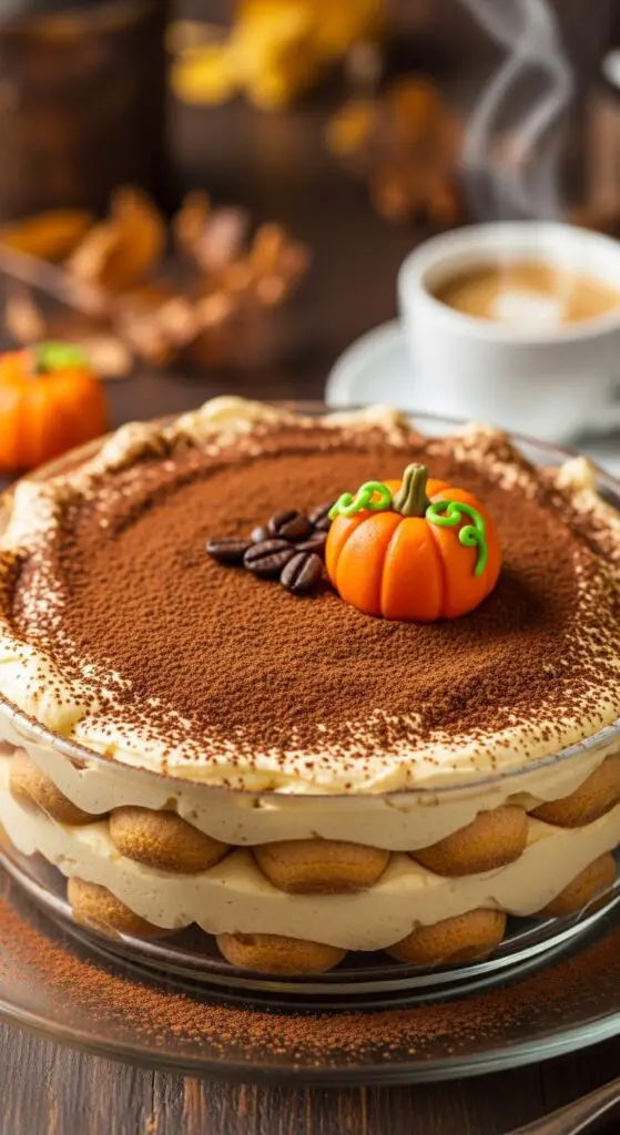 Pumpkin Spice Tiramisu (Coffee + Pumpkin = BFFs)