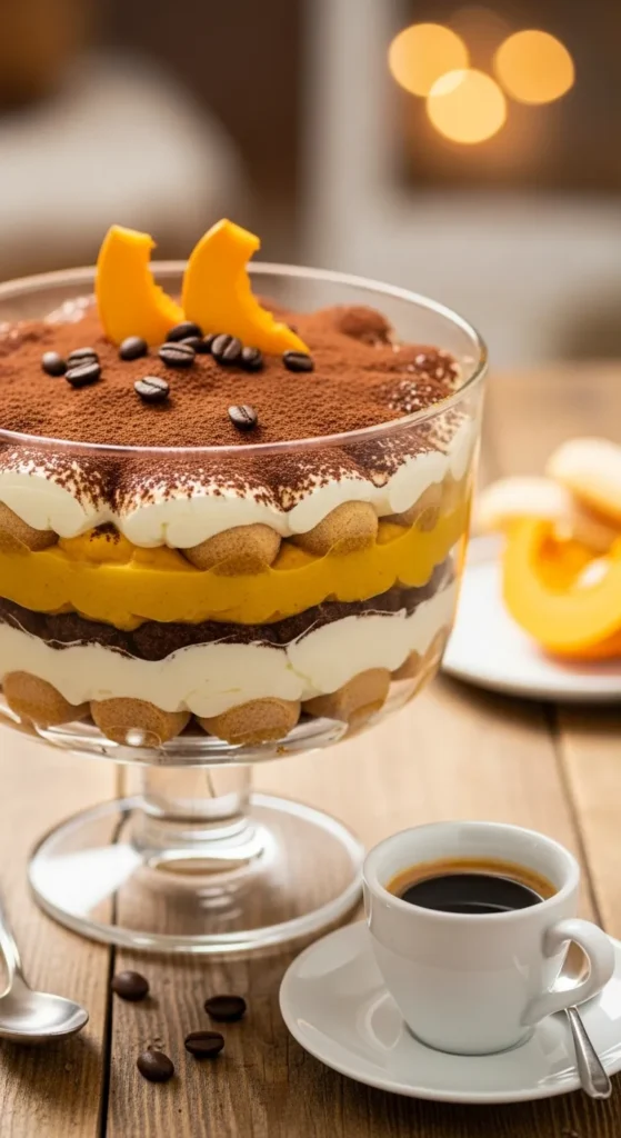 Pumpkin Tiramisu with Espresso and Mascarpone