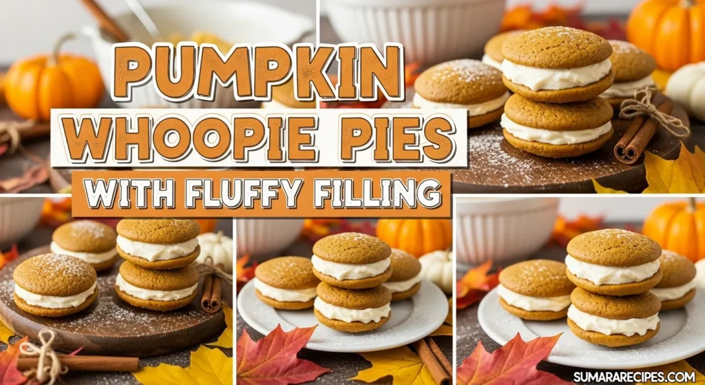 Pumpkin Whoopie Pies with Fluffy Filling