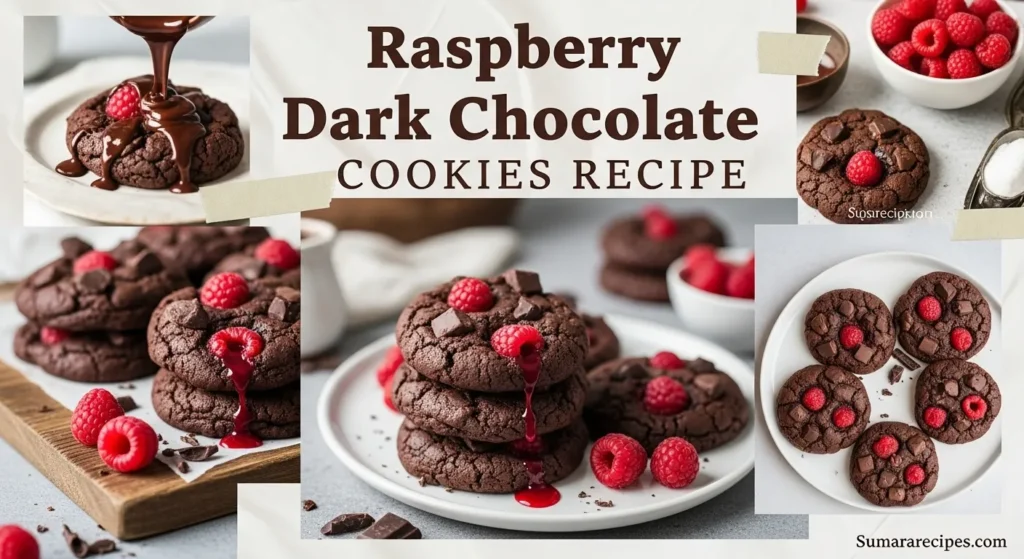 Raspberry Dark Chocolate Cookies Recipe