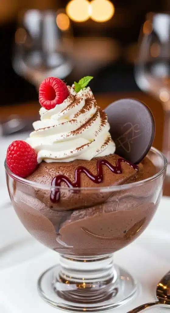 Red Wine Chocolate Mousse