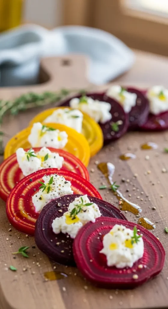 Roasted Beet & Goat Cheese Rainbow