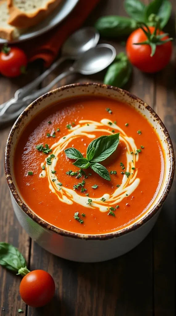 Roasted Tomato Basil Bisque