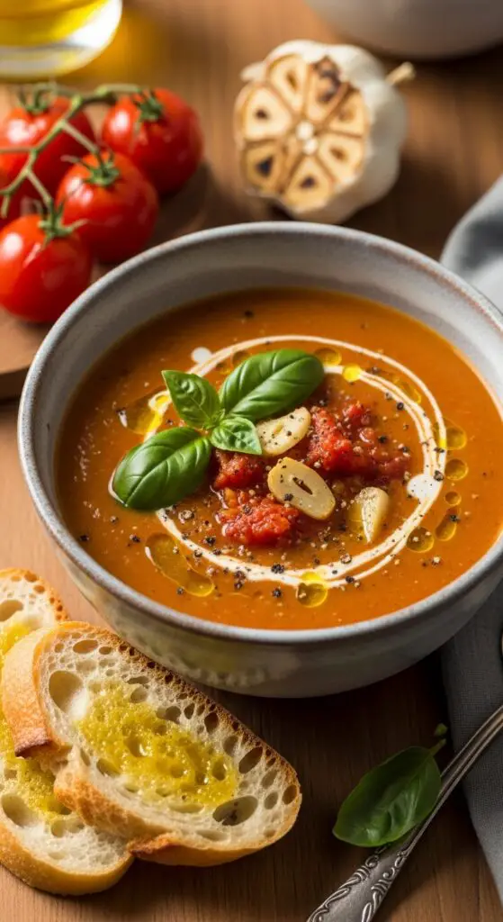 Roasted Tomato & Garlic Soup
