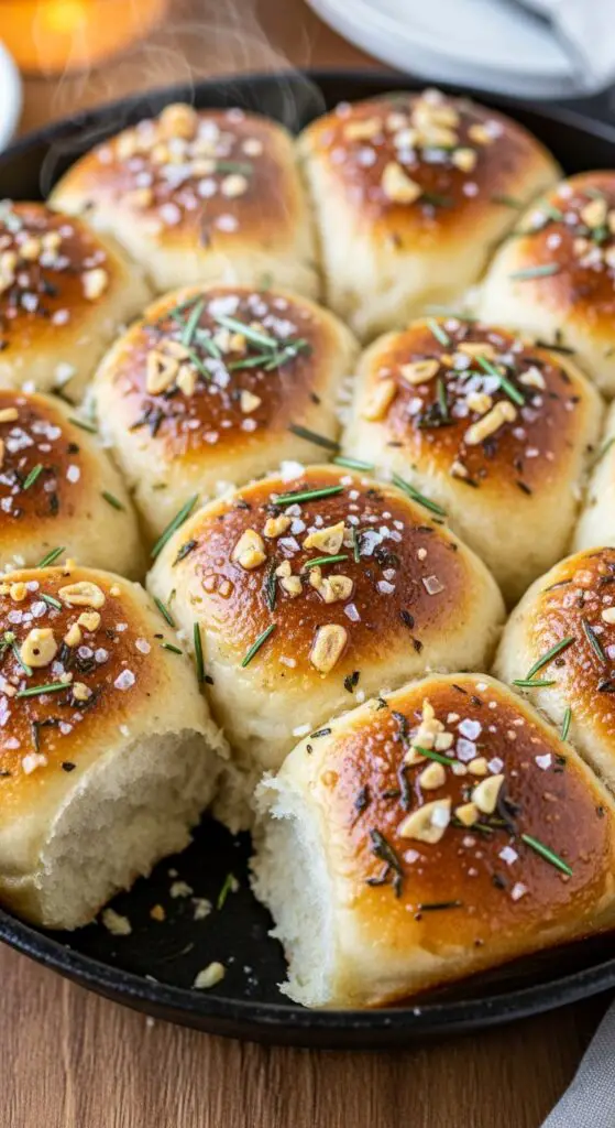 Rosemary Garlic Dinner Rolls