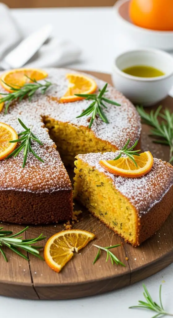 Rosemary Olive Oil Orange Cake