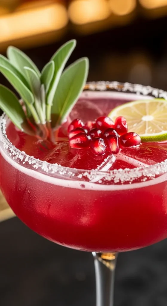 Sage & Pomegranate Gimlet