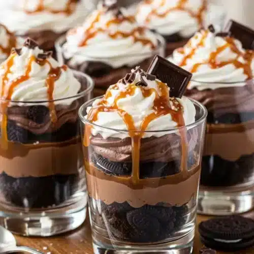 Salted Caramel Chocolate Mousse Parfaits