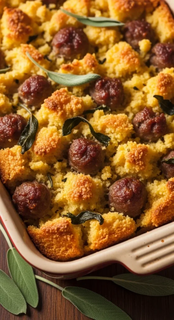Sausage & Sage Cornbread Stuffing