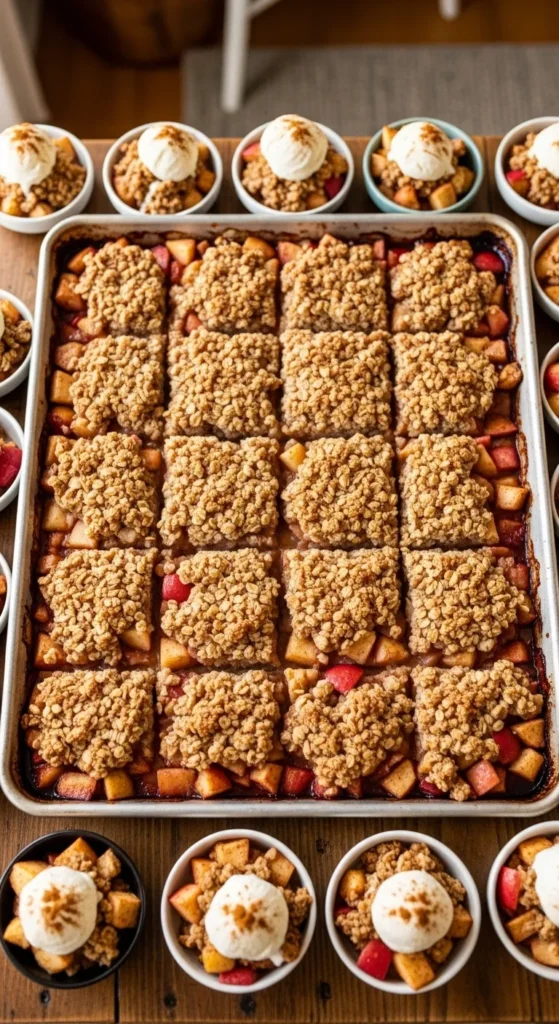 Sheet-Pan Apple Crisp for 24