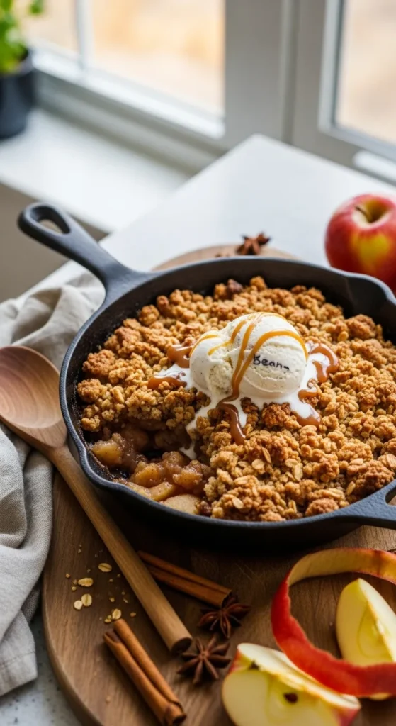 Skillet Apple Cinnamon Crumble (One Pan, Zero Stress)