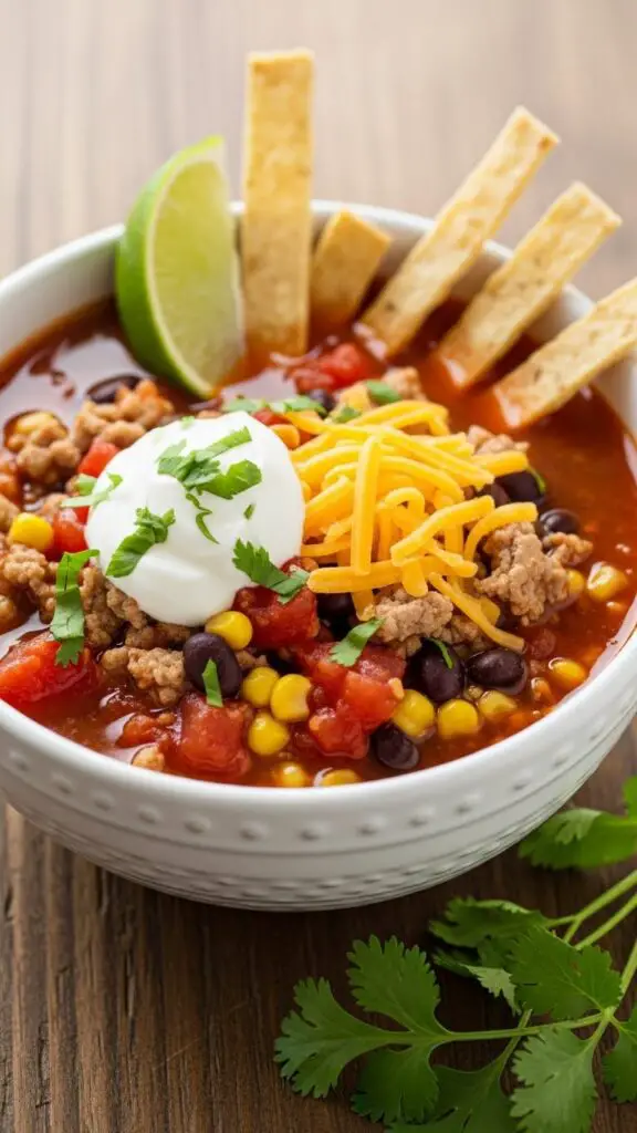 . Skinny Taco Soup