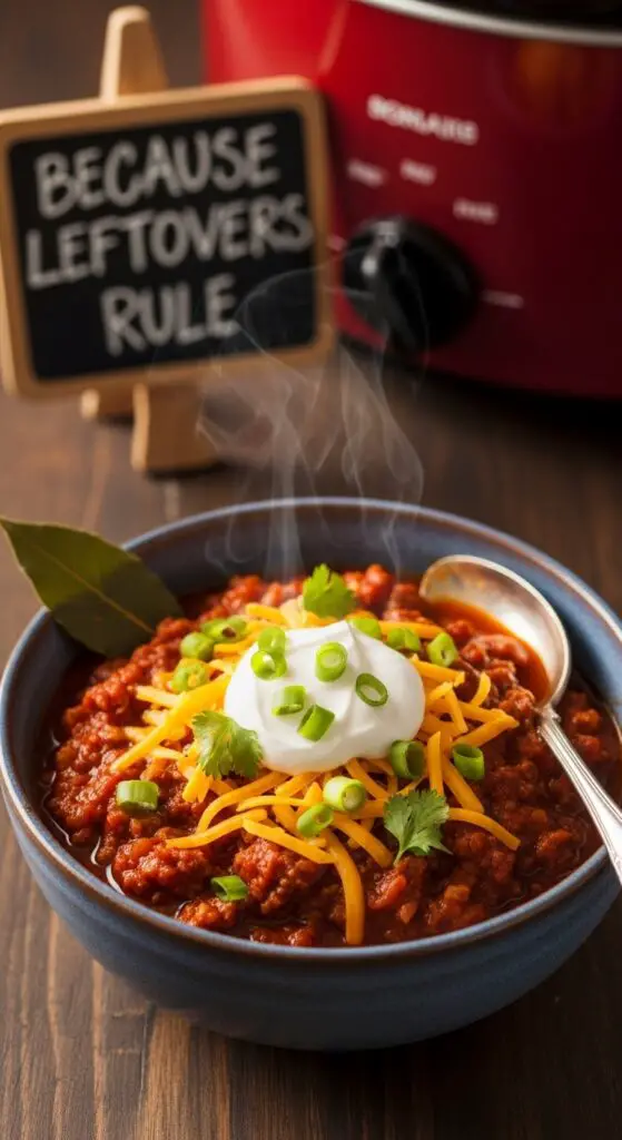 Slow Cooker Turkey Chili (Because Leftovers Rule)