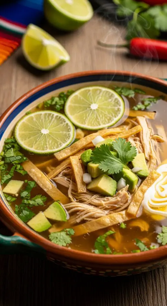 Sopa de Lima (Mexican Lime Soup)