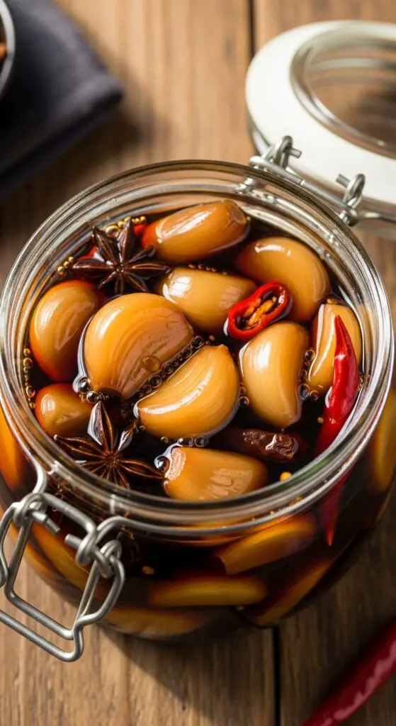 Soy Sauce Pickled Garlic