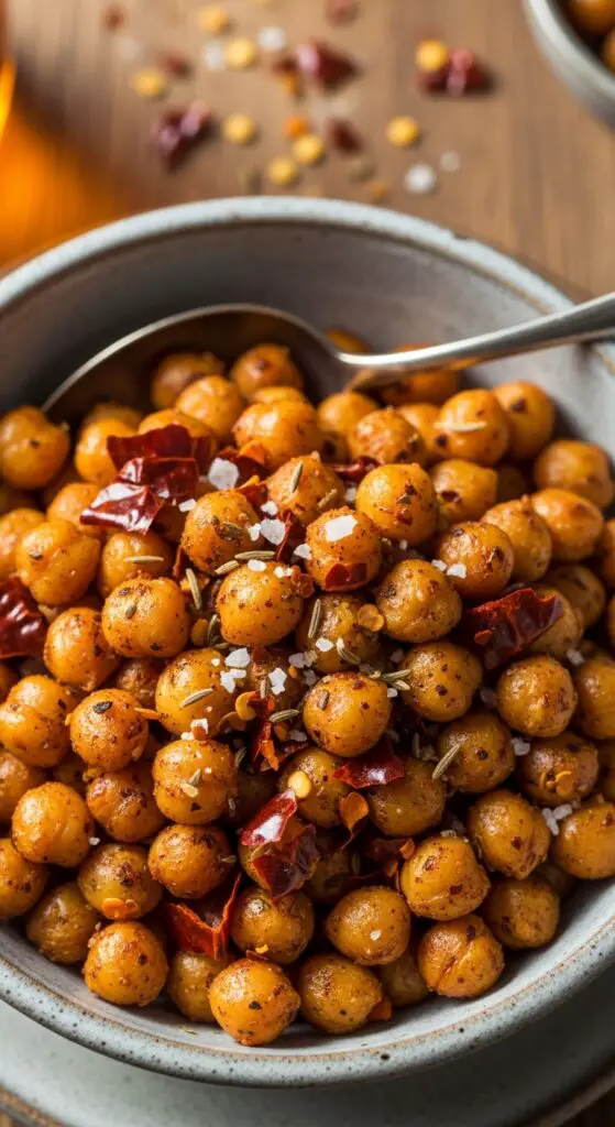 Spicy Roasted Chickpeas