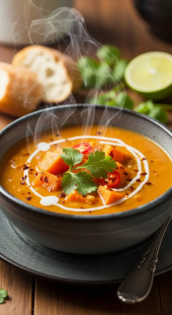 Spicy Thai Sweet Potato Soup