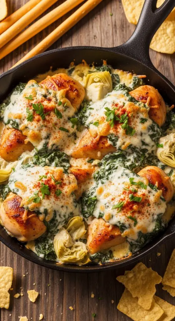 Spinach and Artichoke Dip Chicken