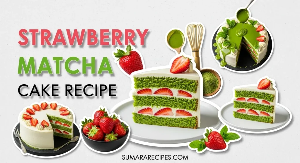 Strawberry Matcha Cake Recipe