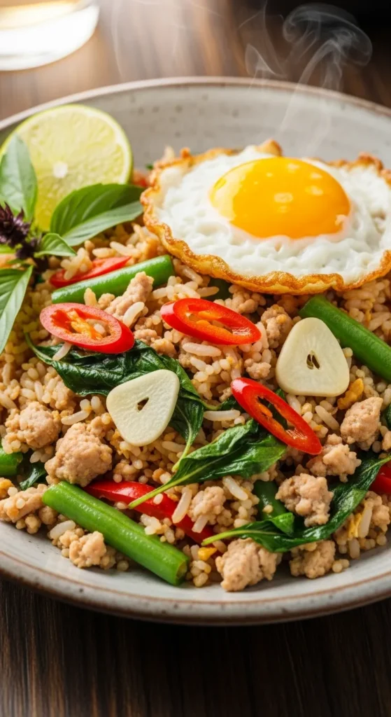 Thai Basil Turkey Fried Rice