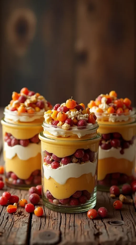 Thanksgiving Trifles in Jars