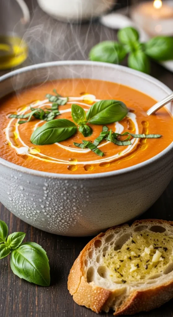 The Ultimate Creamy Tomato Basil Soup