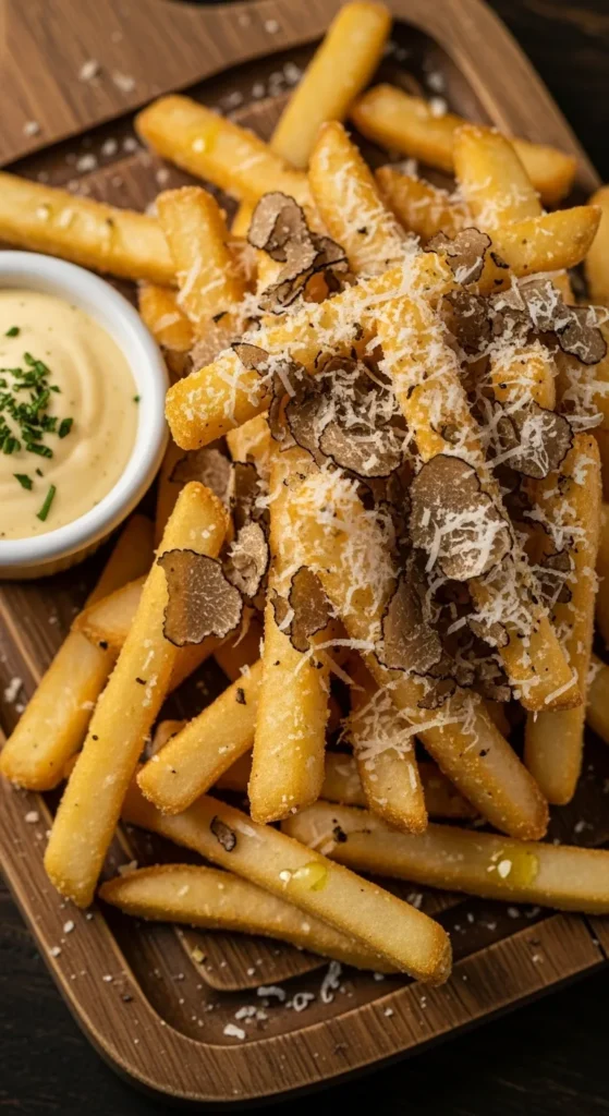 . Truffle Parmesan Fries with Garlic Aioli