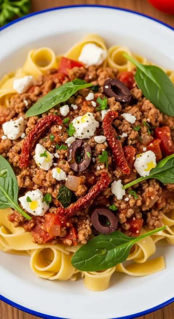 . Turkey Bolognese with Mediterranean Flair