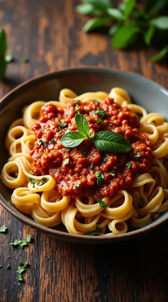 Turkey Bolognese with Pappardelle