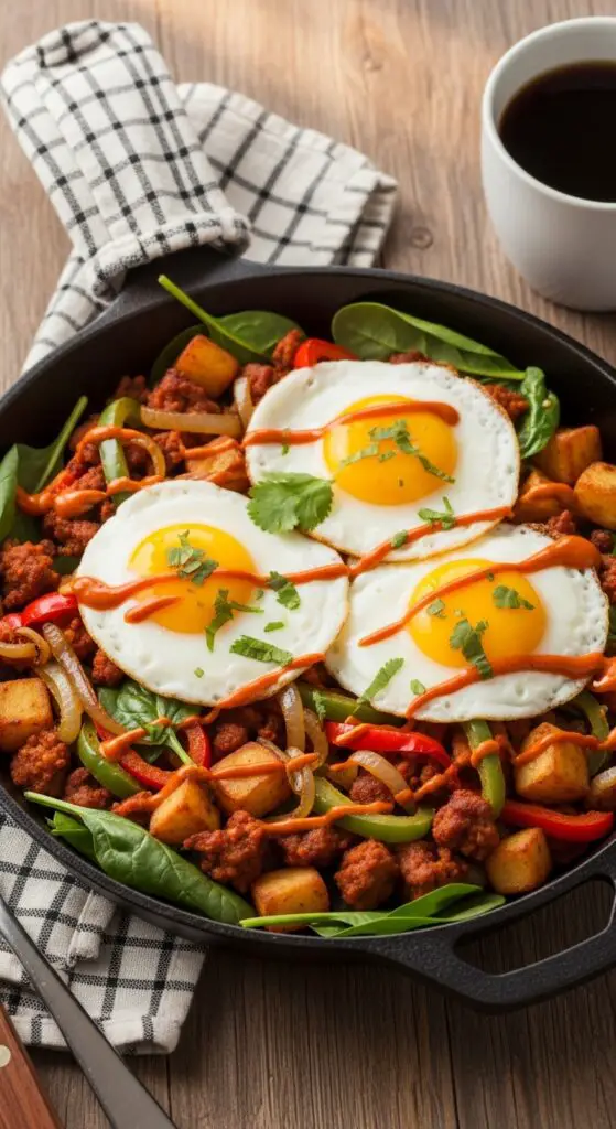 Turkey Chorizo Breakfast Skillet for Champions