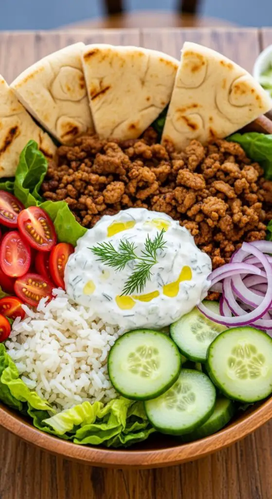 Turkey Gyro Bowls with Homemade