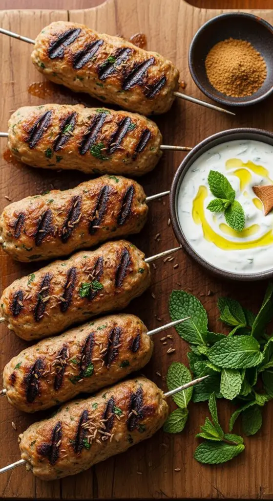 Turkey Kofta Kebabs with Mint & Cumin