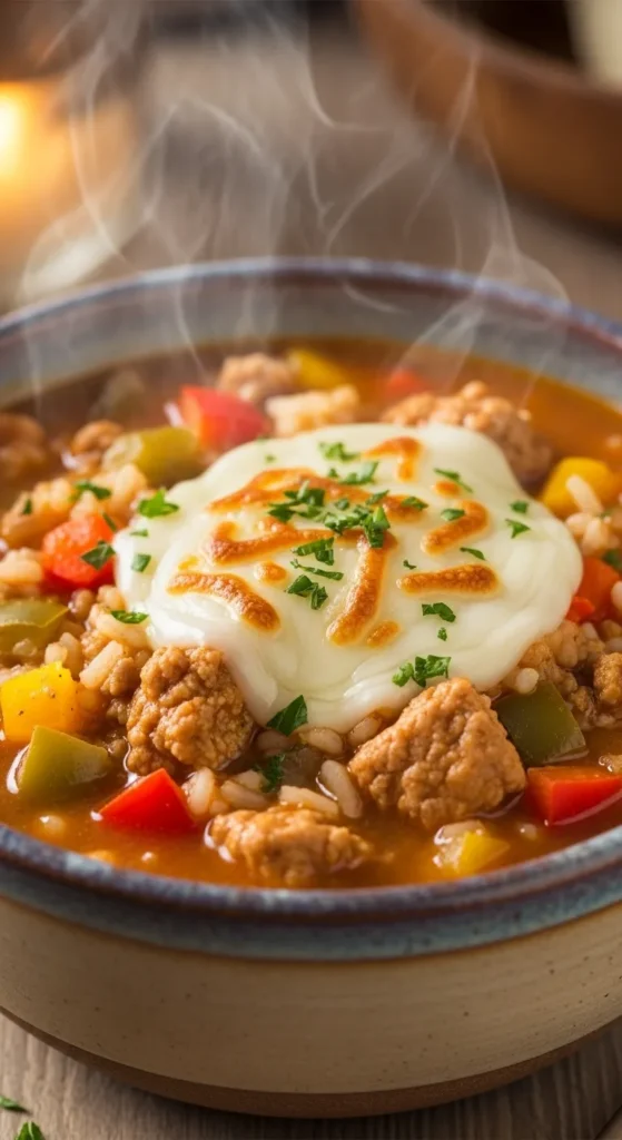 . Turkey Stuffed Pepper Soup (All the Flavor, None of the Fuss)