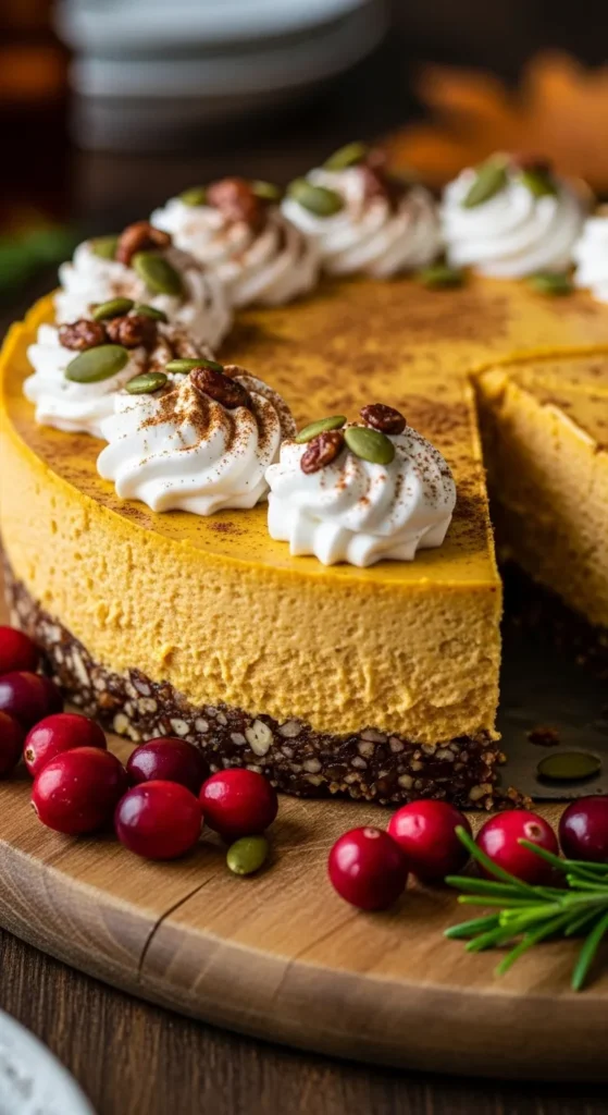 Vegan Pumpkin Cheesecake 