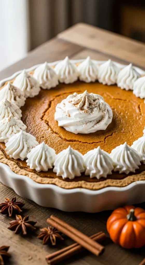 Vegan Pumpkin Pie with Coconut Whip