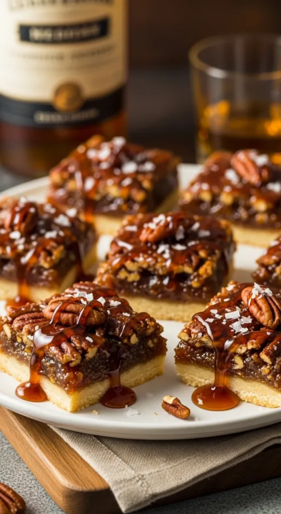 . Whiskey Maple Pecan Pie Bars