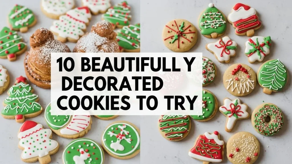 10 Beautifully Decorated Christmas Cookies to Try