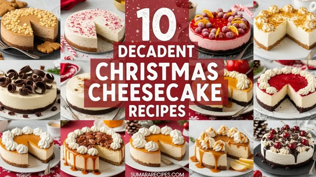 10 Decadent Christmas Cheesecake Recipes