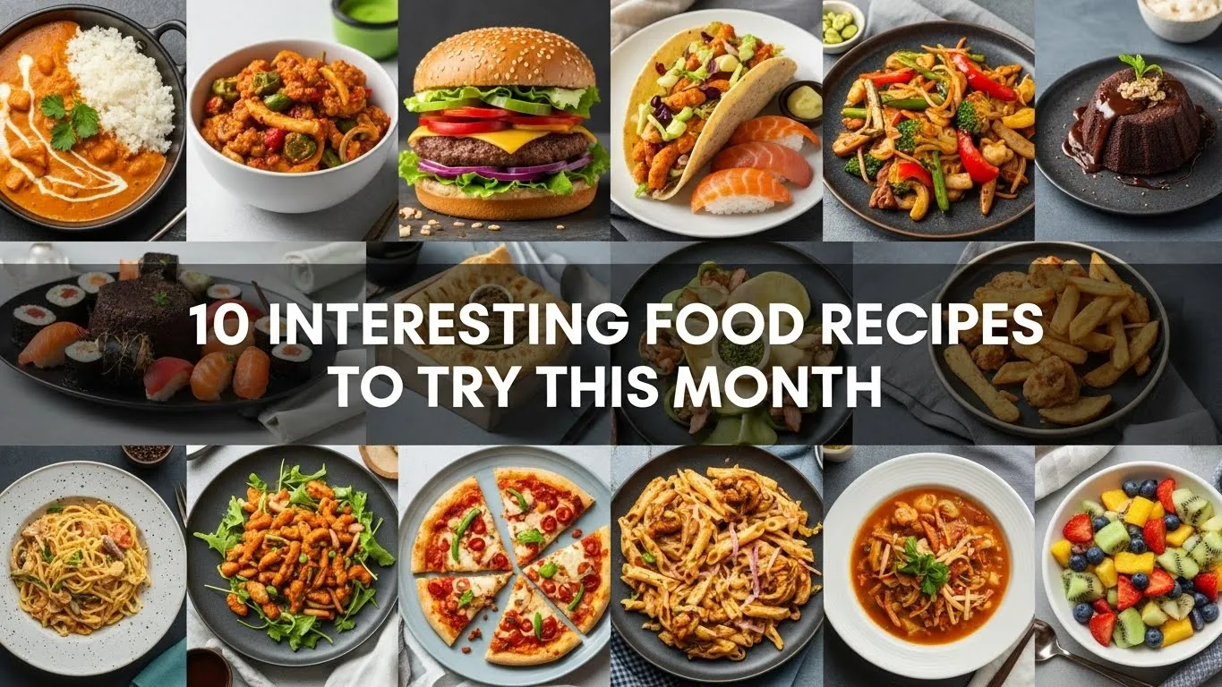 10 Interesting Food Recipes to Try This Month