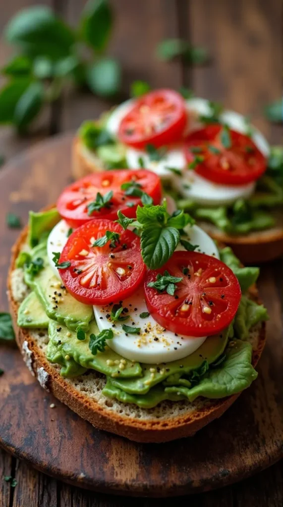 10-Minute Caprese Avocado Toast (Breakfast, Lunch, or Midnight Snack)