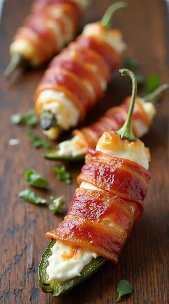 5-Ingredient Bacon-Wrapped Cream Cheese Jalapeños