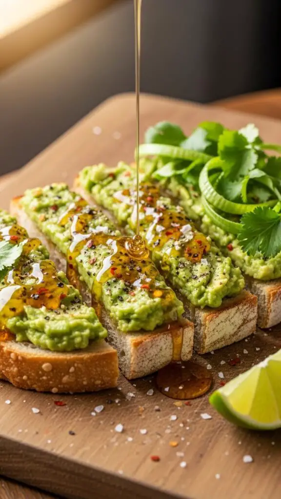 5-Minute Avocado Toast with Hot Honey & Everything Bagel Seasoning